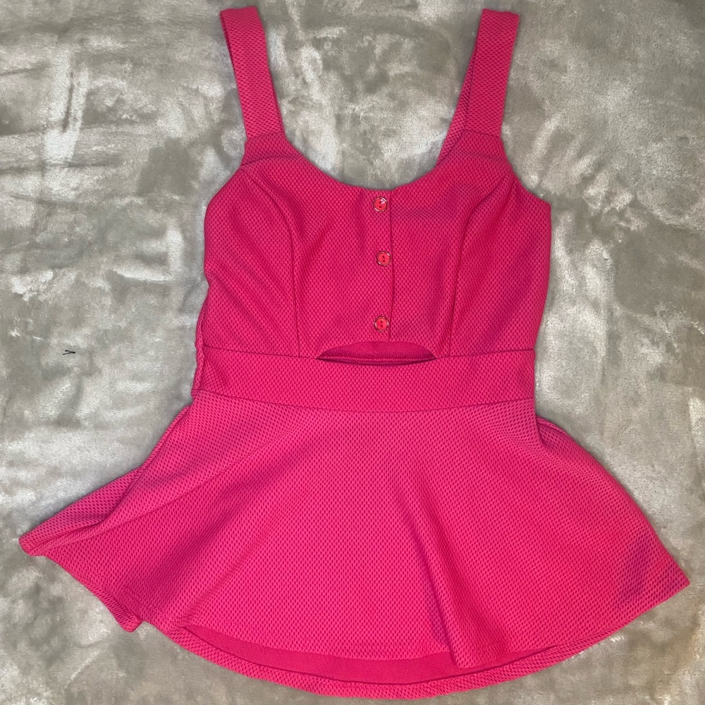 Pink Bebe Top with Cutout - Size S